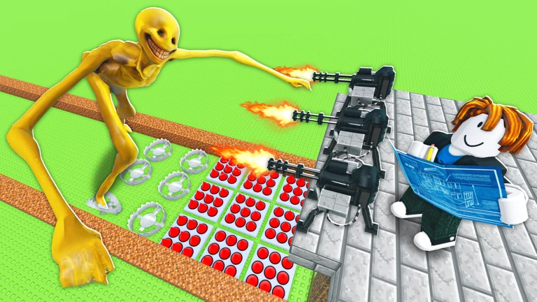 Official Build Base to Survive VERITY Roblox cover showing a builder, defensive objects, and VERITY